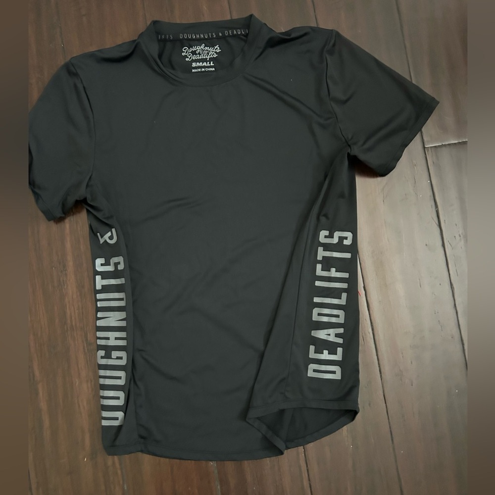 Doughnuts & Deadlifts Black Men's Shirt Small